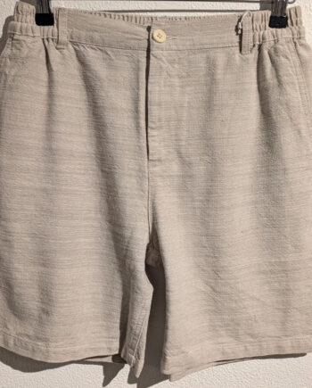 Amadora Structured Linen Shorts Ecru