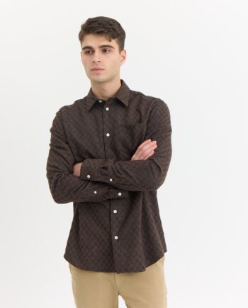 Bob Checked Shirt Premium Ebony Brown