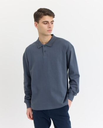 Micky Polo Sweat Stone Grey