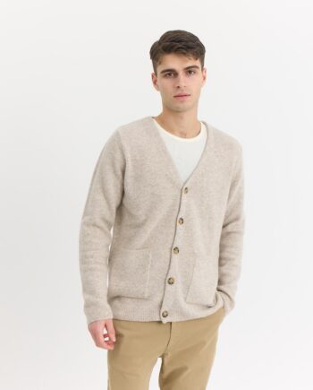 Tiger Knit Cardigan Ecru