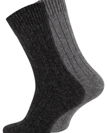 Alpaka Uldsokker   Grå Farver  Fintstrikket   -pak 39-42