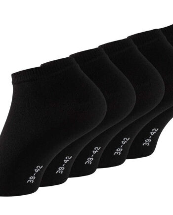 Ankelstrømper   Bomuld   -pak  Sort 35-38