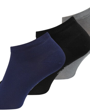 Bambus Ankelstrømper   -pak  Navy Sort Grå 35-38