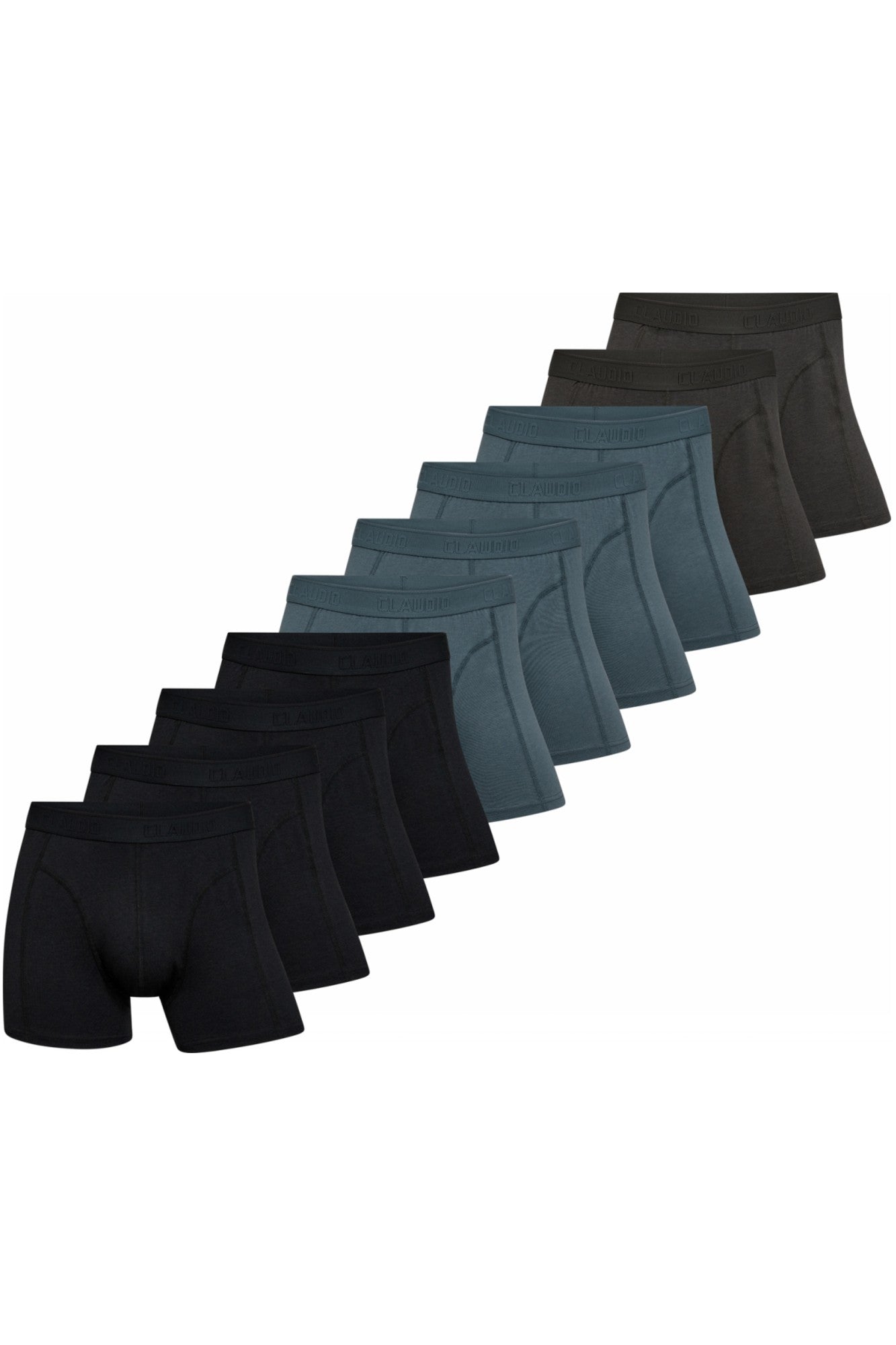 Bambus Underbukser 10-pak Tights Claudio Sort Petroleum Mocca