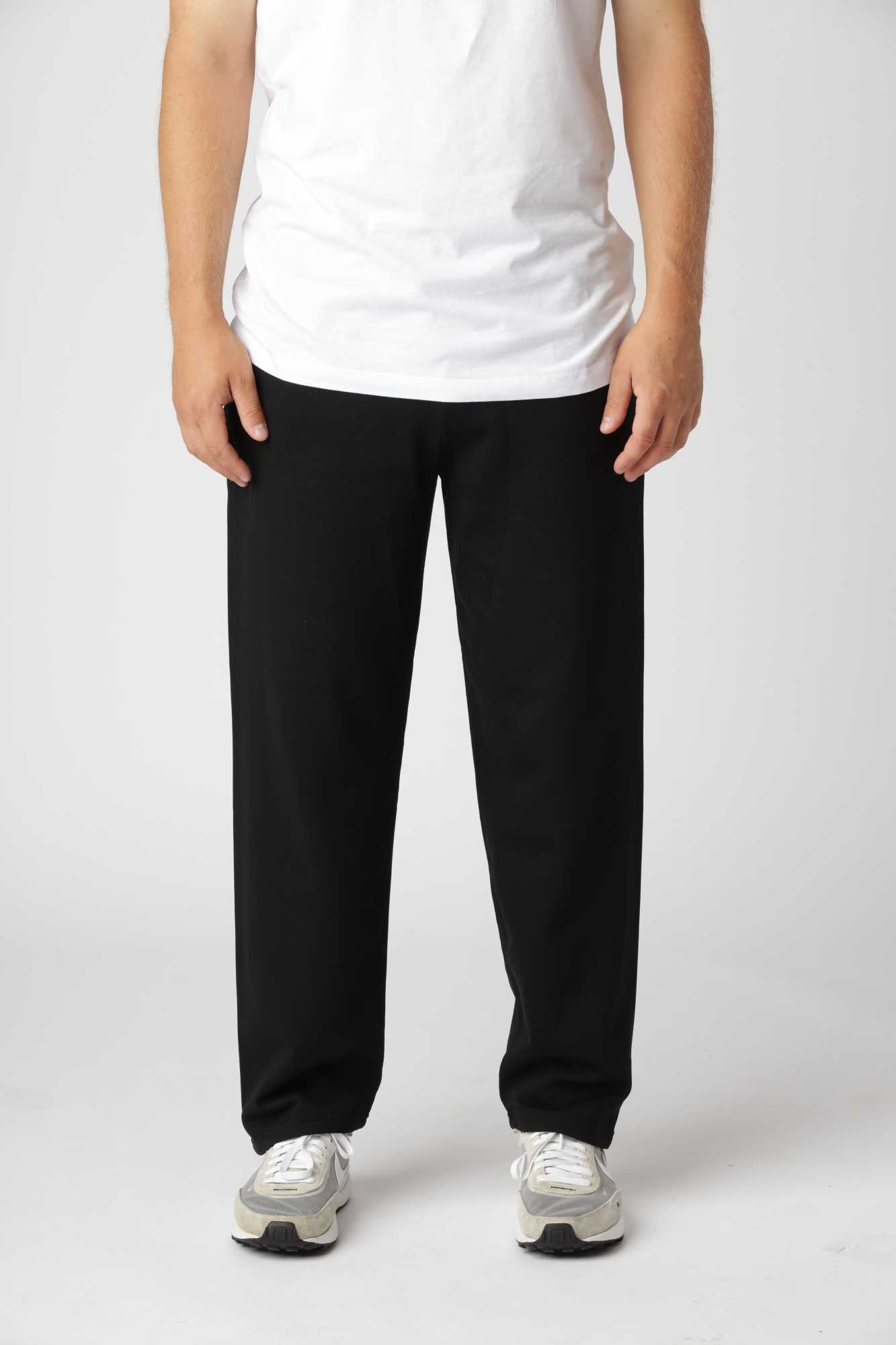 Classic Straight Sweatpants Sort Xs