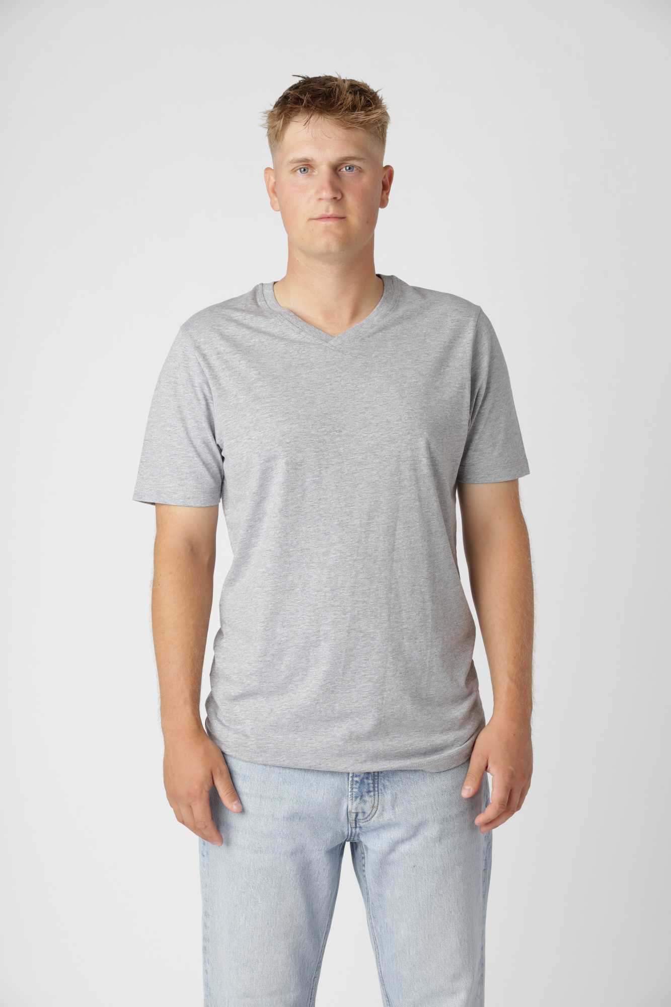 Classic -shirt -hals Oxford Grey