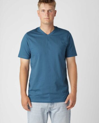 Classic  -shirt  -hals  Petroleum