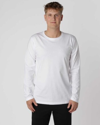 Essential Langærmet  -shirt  Hvid