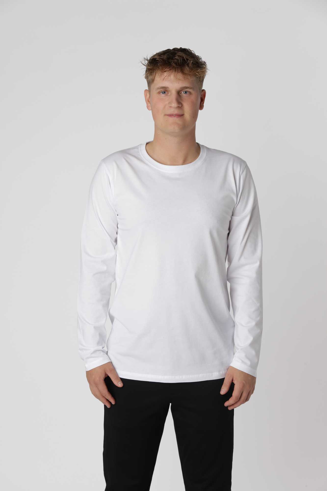 Essential Langærmet -shirt Hvid