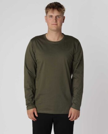 Essential Langærmet  -shirt  New Army