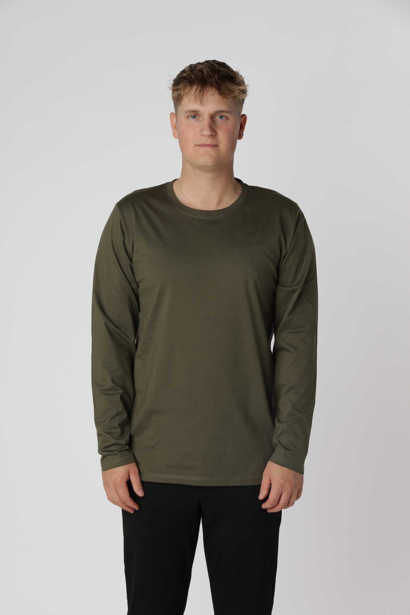Essential Langærmet -shirt New Army