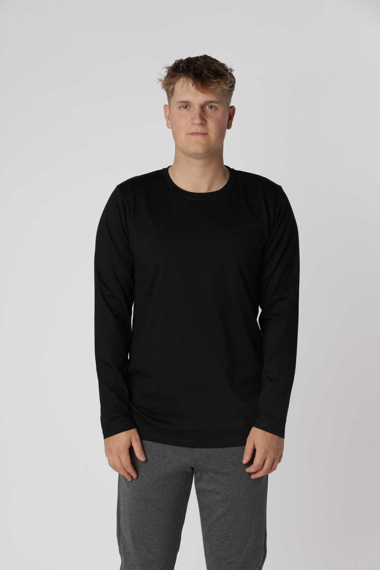Essential Langærmet -shirt Sort