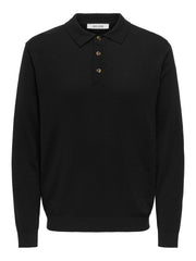 Onsloui Reg 12 Ls Mel Polo Knit Noos