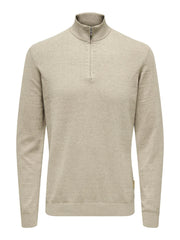 Onsloui Reg 12 Mel Half Zip Knit Noos