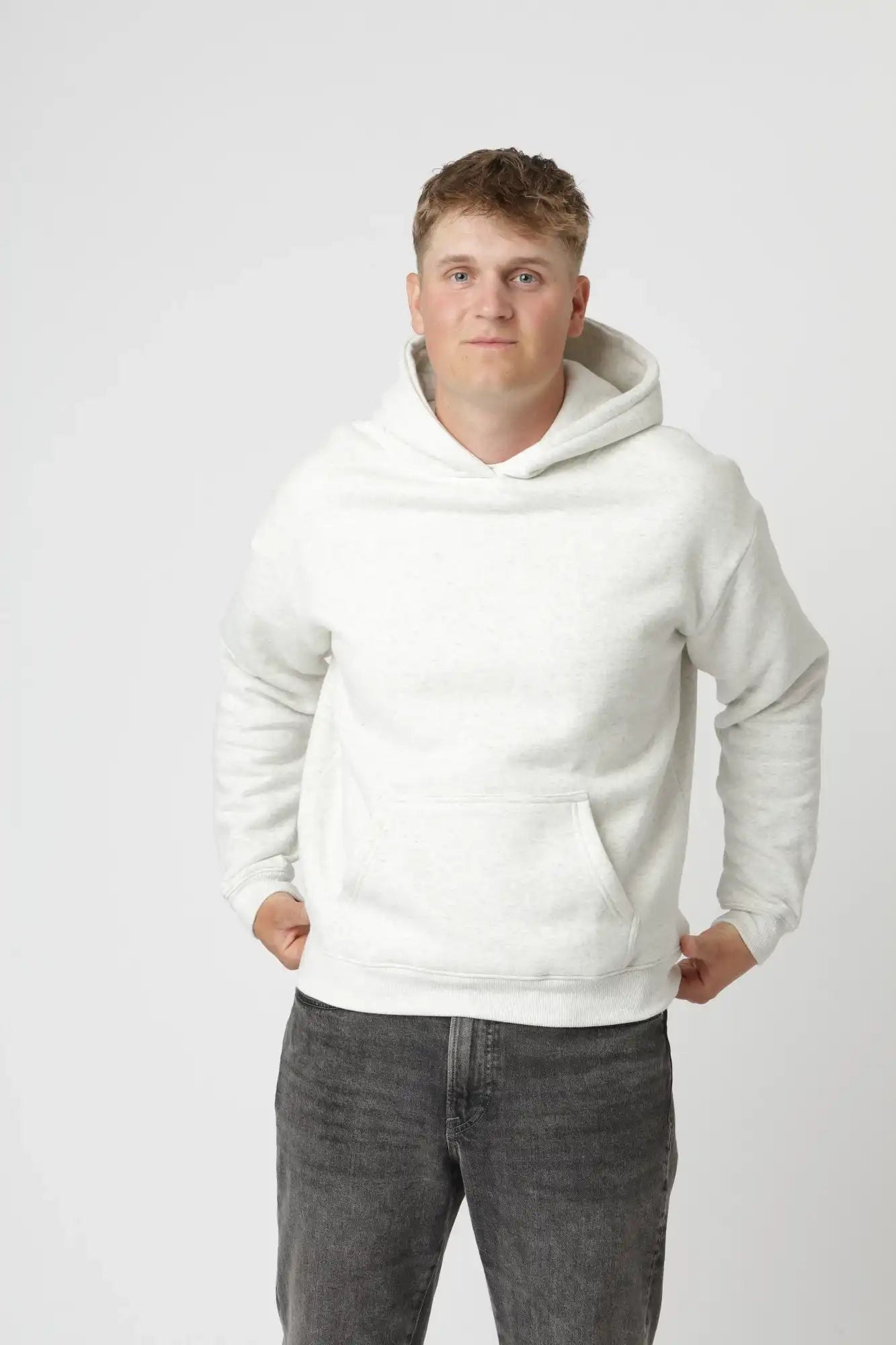 Premium Hoodie  Grå Xs