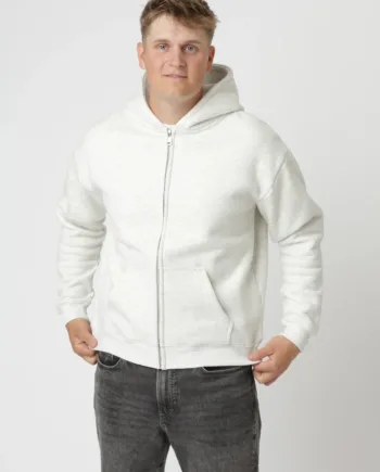 Premium Zip-up Hoodie  Grå Xs