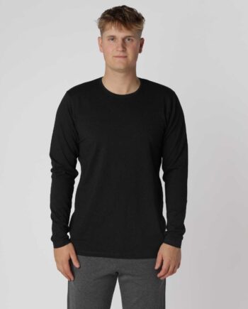 Shape Langærmet  -shirt  Meleret Sort