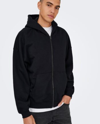 Turner Zip-up Hoodie Sort  Only   Sons Xs