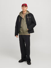 Jjecharge Faded Sweat Zip Hood Noos