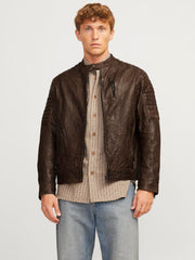 Jjerichard Leather Jacket Noos