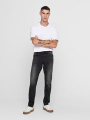 Onsloom Slim Wash Blk 0447 Dia Dnm Noos