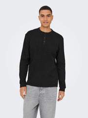 Onstobie Reg Ls Henley Tee Noos