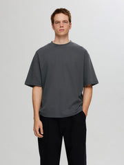 Slhlooseoscar Ss  -neck Tee Noos
