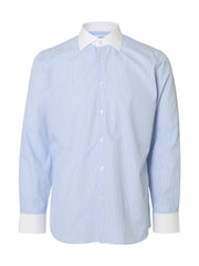 Slhslimlux Ls Shirt White Spread
