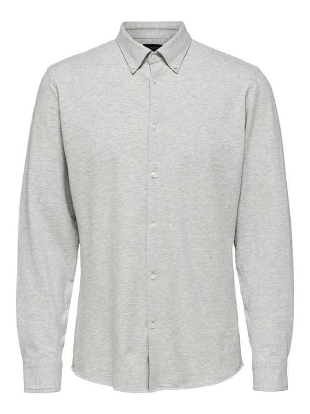 Slhslimavenue-knit Shirt Ls