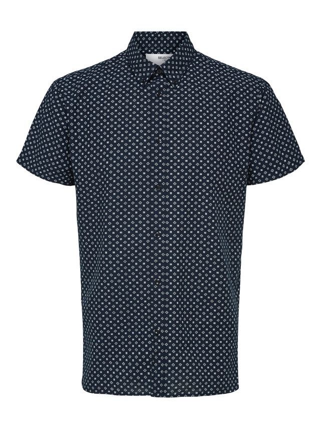 Slhslimhart Shirt Ss Aop