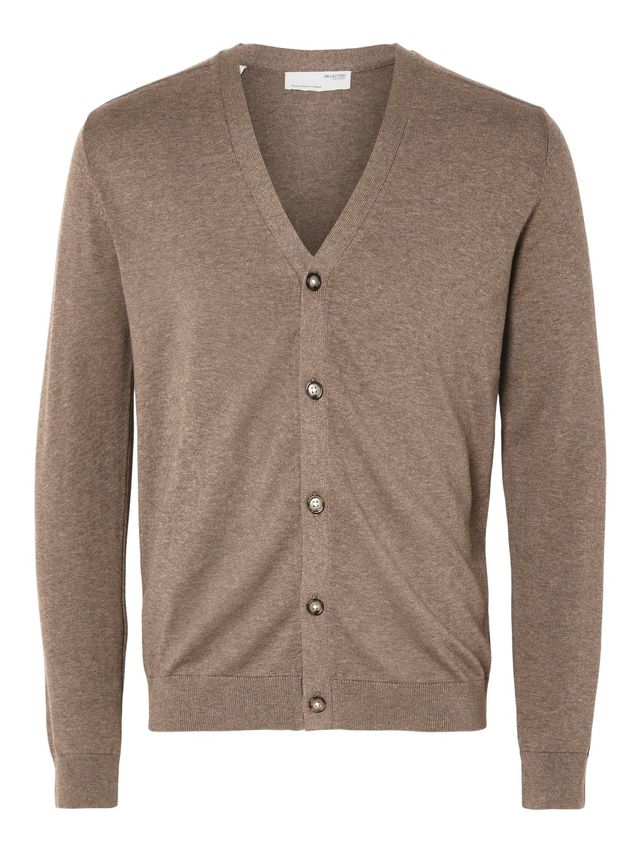 Slhberg Ls Knit  -neck Cardigan Noo