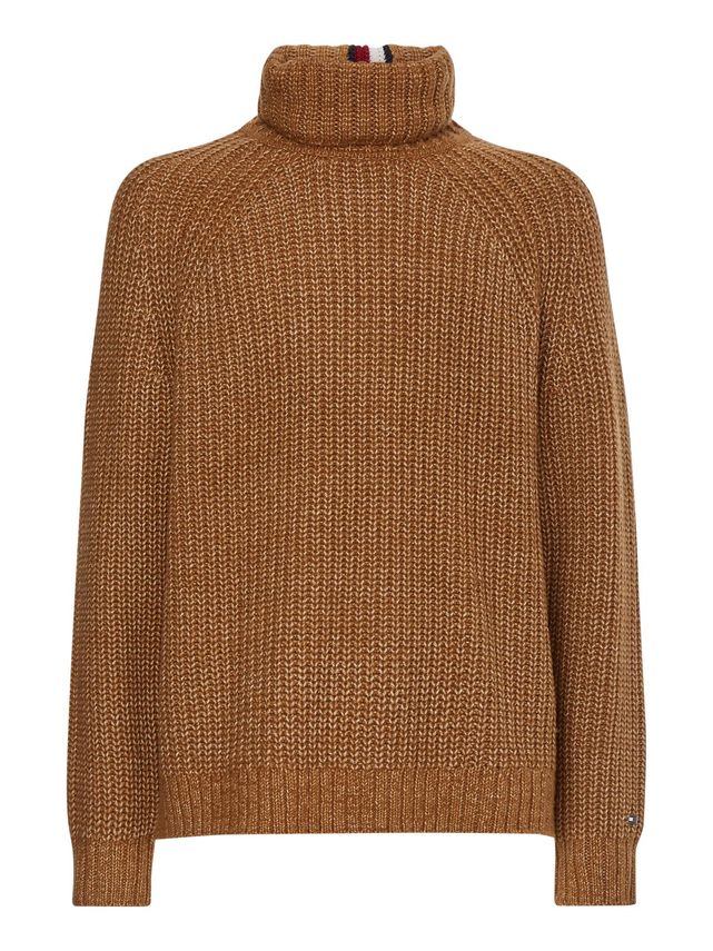 -tone Chunky Rib Roll Neck