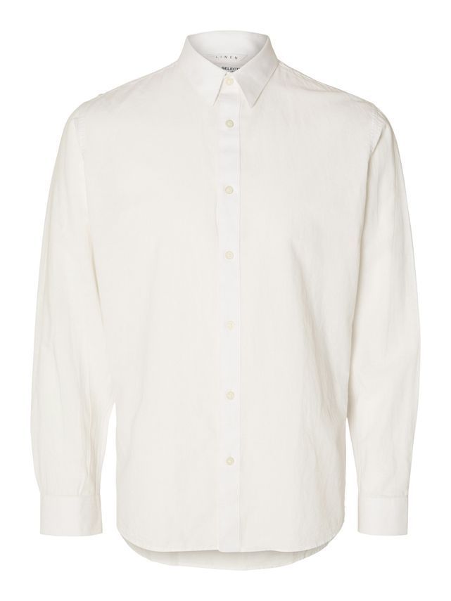 Slhslimnew-linen Shirt Ls   No