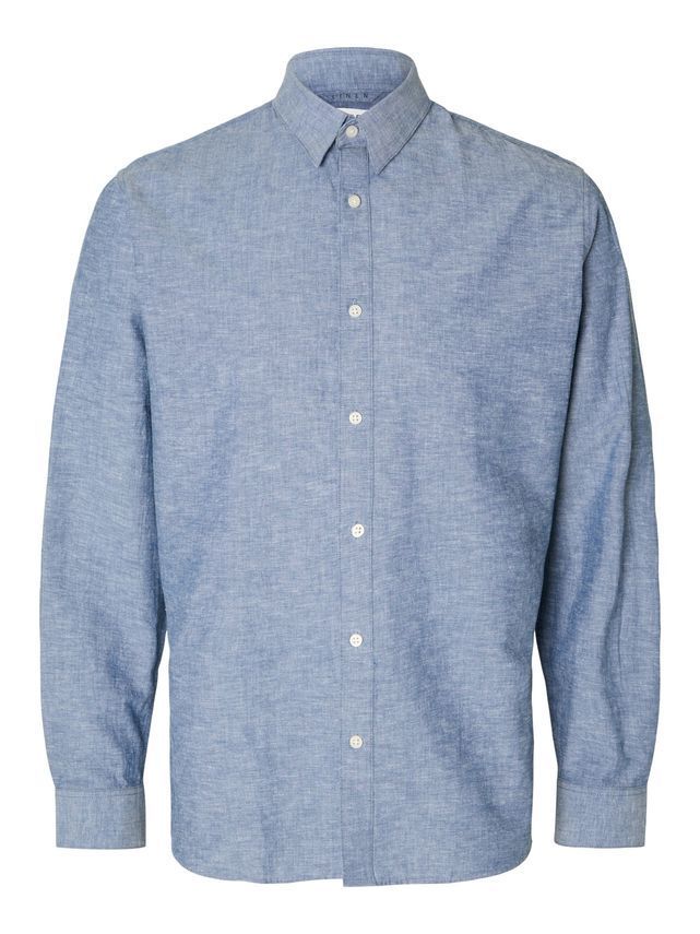 Slhslimnew-linen Shirt Ls   No