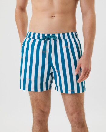 Borg Print Swim Shorts  Bb Sticky Leaves Big