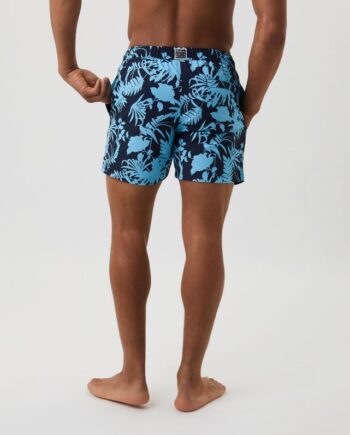 Borg Print Swim Shorts  Bb Summer Leafs