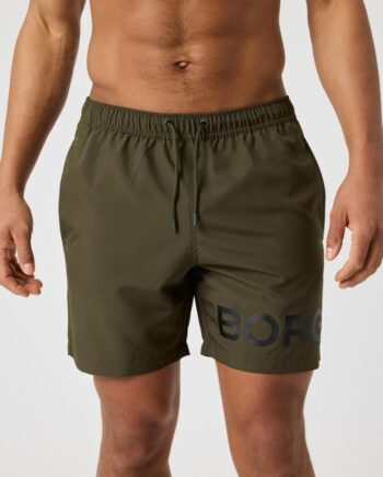 Borg Swim Shorts  Bone White