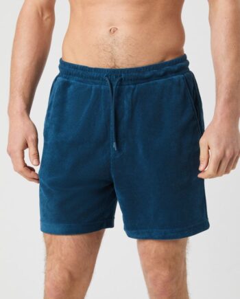 Borg Toweling Pool Shorts  Night Sky