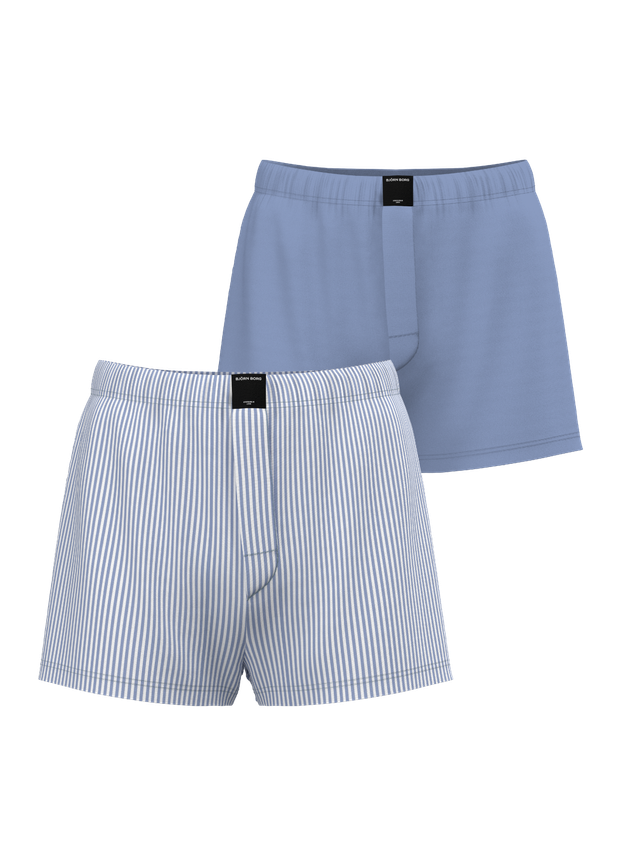 Cotton Stretch Woven Boxer Shorts 2p Multipack