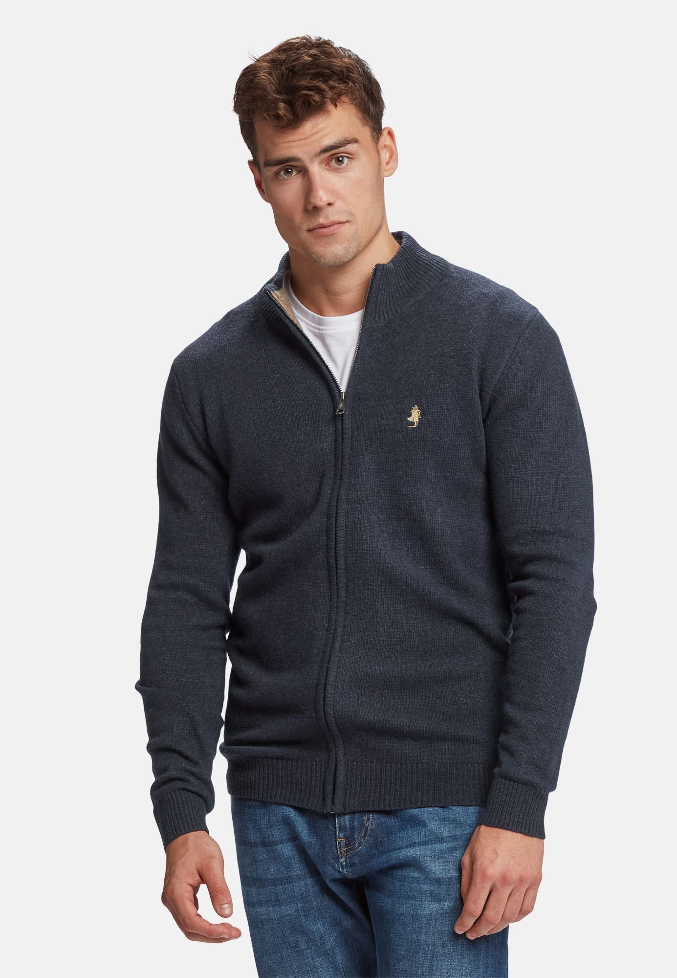 Mcalfie Zip Lambswool Knit