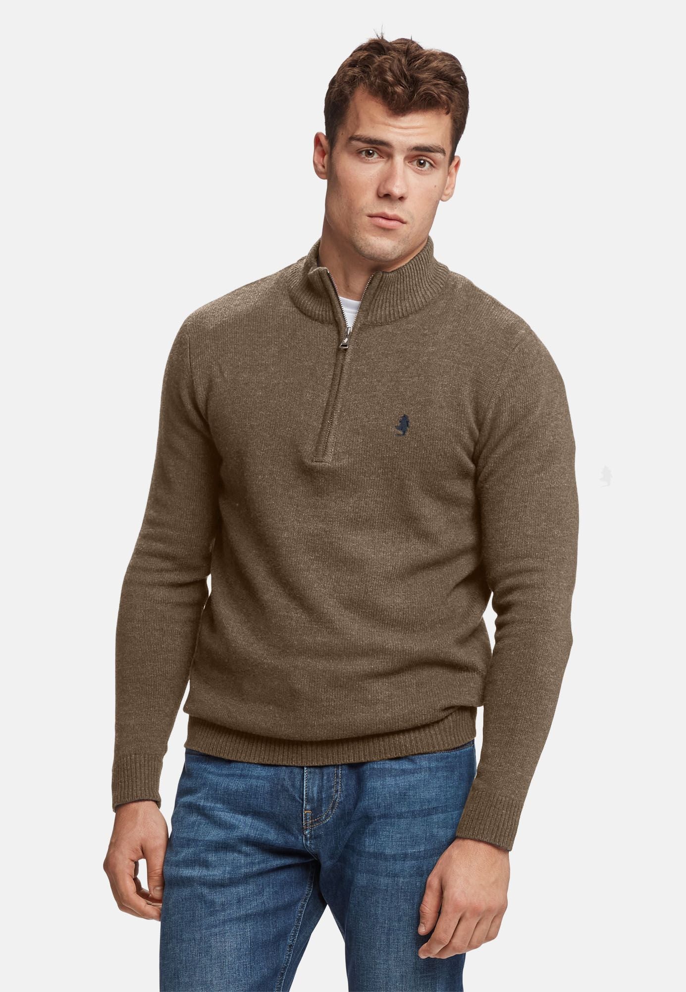 Mcaxel Half-zip Lambswool Knit