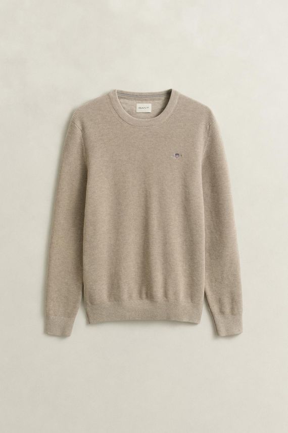 Micro Textured Cotton -neck