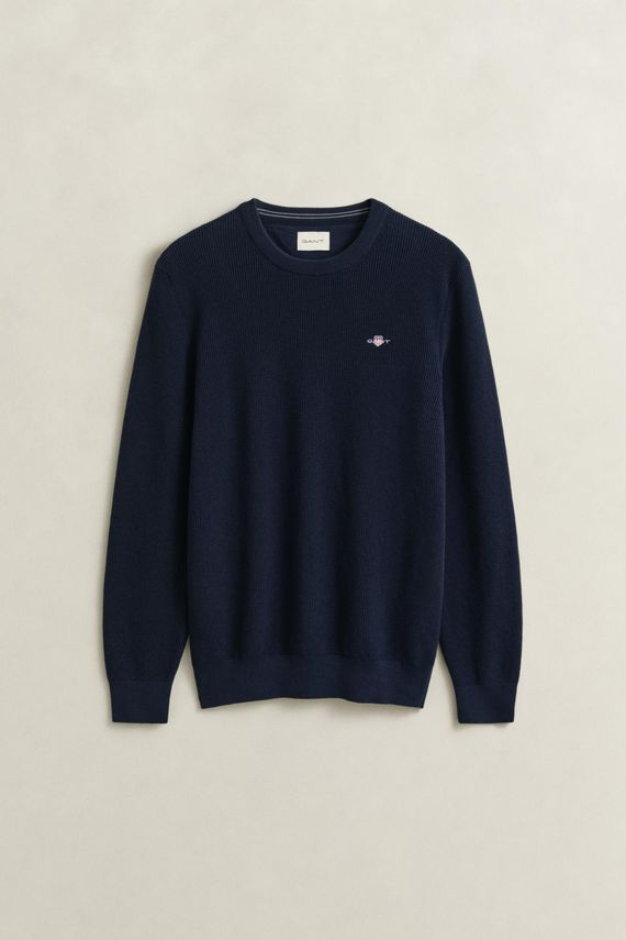 Micro Textured Cotton -neck