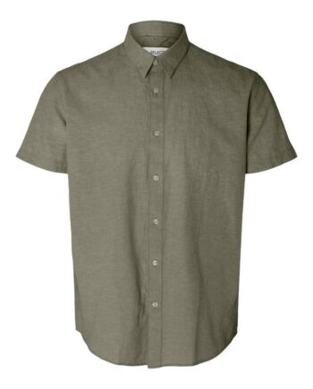 Slhregnew-linen Shirt Ss Class