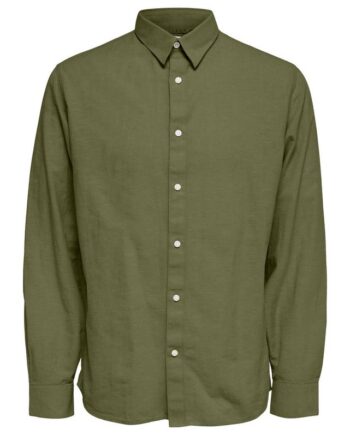 Slhslimnew-linen Shirt Ls Classic