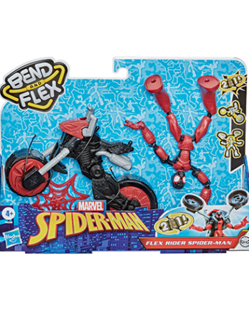 Spiderman Bend   Flex Figur   Motorcykel