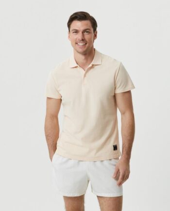 Borg  Polo Shirt  Egret