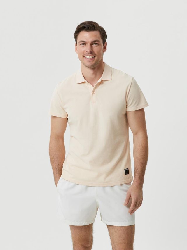 Borg  Polo Shirt  Egret