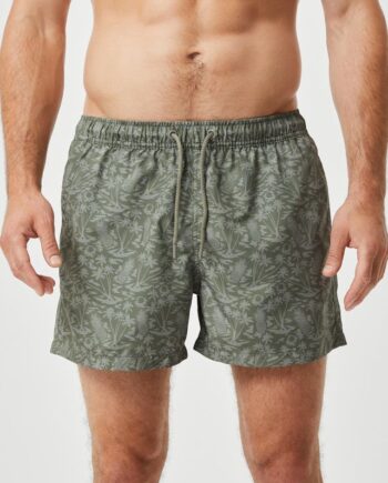 Borg Print Swim Shorts  Bb Tigre Big