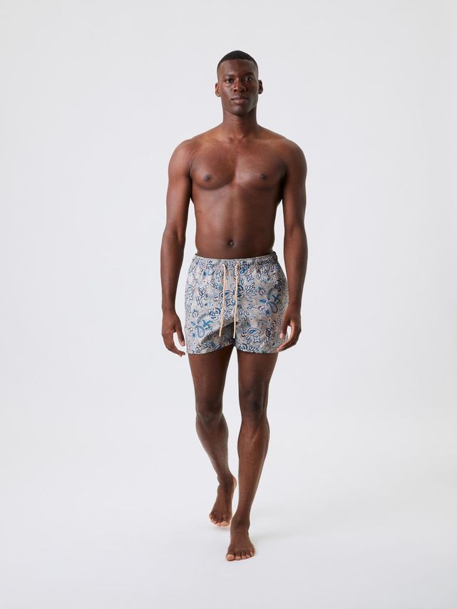 Borg Print Swim Shorts  Bb Ziggy